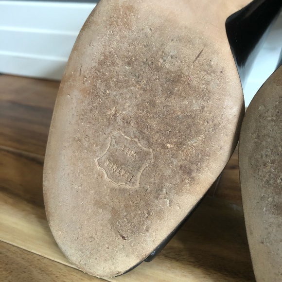 Weitzman Patent Peep Toe Pumps - Picture 5 of 10